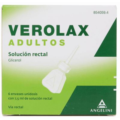 VEROLAX ADULTOS 5,4 ml SOLUCION RECTAL 6 ENEMAS 7,5 ml