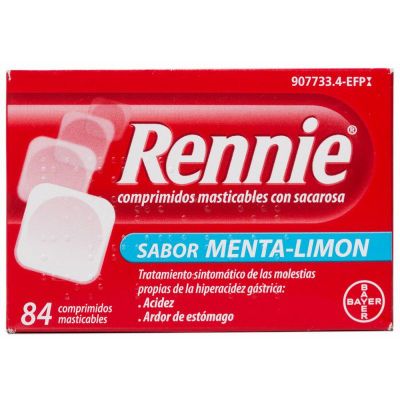 RENNIE 680 mg/80 mg 48 COMPRIMIDOS MASTICABLES (CON SACAROSA)
