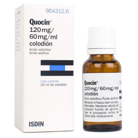 QUOCIN 120 mg/ml + 60 mg/ml COLODION 1 FRASCO 20 ml