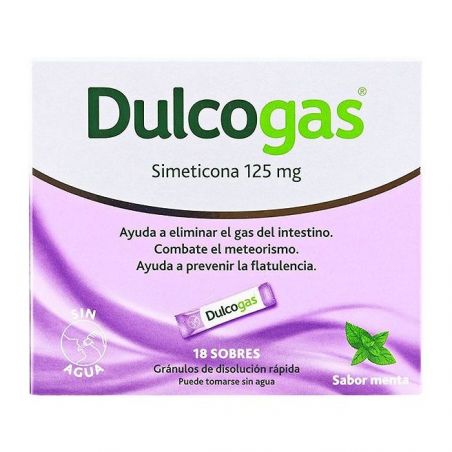 DULCOGAS 125 MG 18 SOBRES