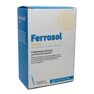 FERROSOL GOTAS Y SOBRE 1 FRASCO 30 ml + 1 SOBRE 1,9 g
