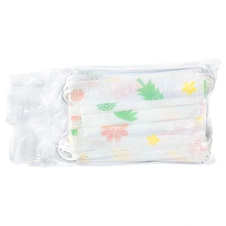 MASCARILLA QUIRURGICA INFANTIL FLOR 10U TIPO1