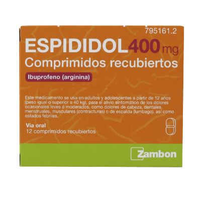ESPIDIDOL 400 mg 18 COMPRIMIDOS RECUBIERTOS