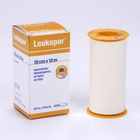 ESPARADRAPO HIPOALERGICO LEUKOPOR PAPEL 1 UNIDAD 10 m x 10 cm