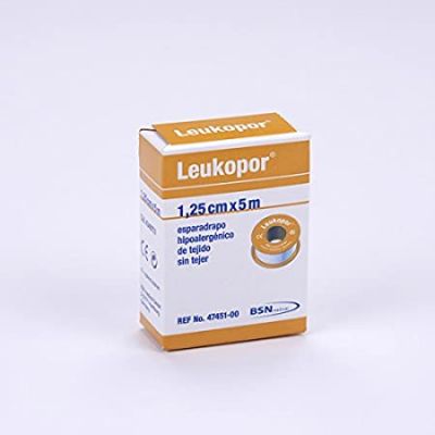 ESPARADRAPO HIPOALERGICO LEUKOPOR PAPEL 1 UNIDAD 5 m x 1,25 cm