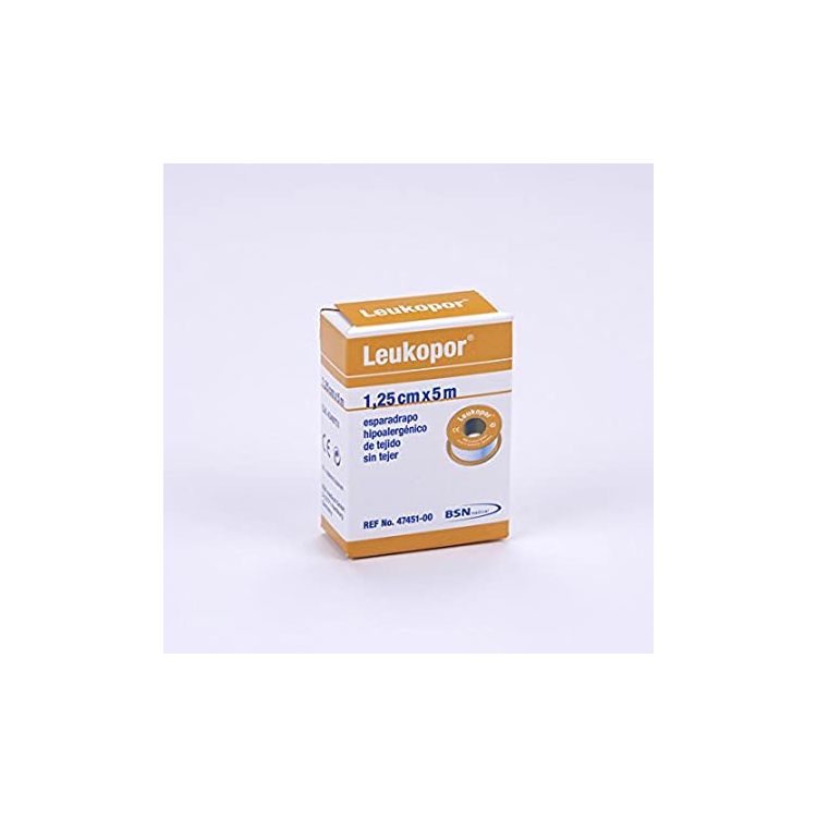 ESPARADRAPO HIPOALERGICO LEUKOPOR PAPEL 1 UNIDAD 5 m x 1,25 cm