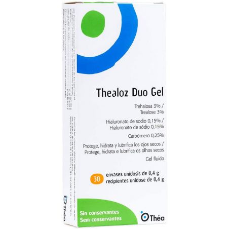 THEALOZ DUO GEL ESTERIL UNIDOSIS 30 UNIDOSIS 0,4 ml