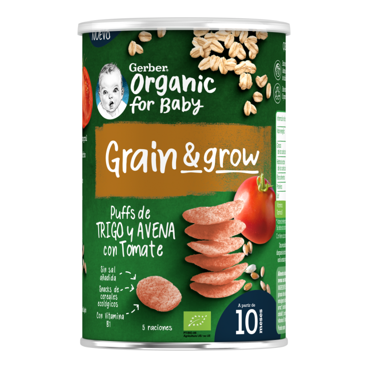 GERBER PUFF SNACK CER/TOM 35G