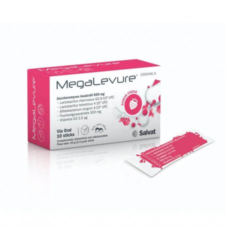 MEGALEVURE FRESA 10 STICKS