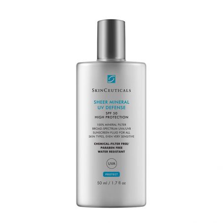 SKINCEUTICALS MINERAL UV DEFENSE SPF 50 SHEER FLUIDO SOLAR AMPLIO ESPECTRO 1 ENVASE 50 ml
