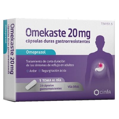 OMEKASTE 20 MG 14 CAPSULAS GASTRORRESISTENTES (BLISTER PVC-PVDC/AL)