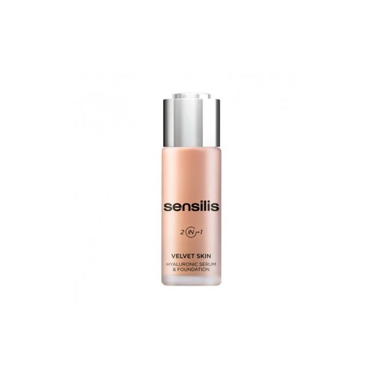 SENSILIS VELVET SKIN BASE DE MAQUILLAJE 2 EN 1 CON ACIDO HIALURONICO