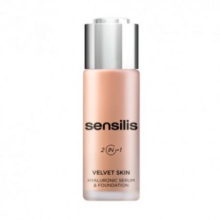 SENSILIS VELVET SKIN BASE DE MAQUILLAJE 2 EN 1 CON ACIDO HIALURONICO