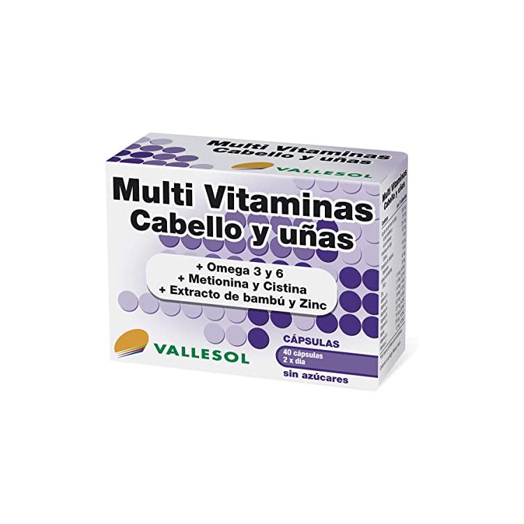 VALLESOL MULTI VITAMINAS CABELLO Y UÑAS 40 CAPSULAS